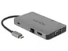 DeLOCK 87735 Docking Station cablata USB 3.2 Gen 1 (3.1 Gen 1) Tipo-C Grigio