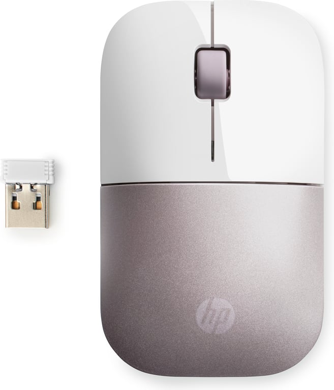HP Souris sans fil Z3700 - Blanche/rose - Neuf