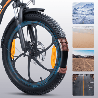 Bicicleta eléctrica Cheevalry C16 de 20 pulgadas, 250 W, 48 V, 16 Ah, plegable, para ciudad, para adultos