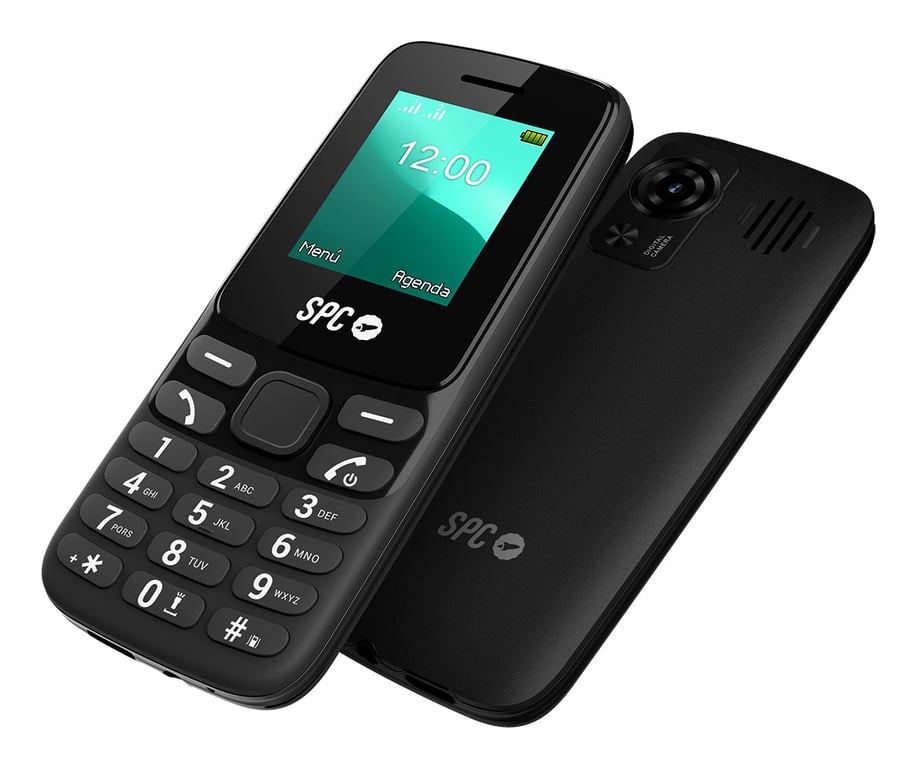 SPC Talk 2 Go 4,5 cm (1.77 ) 74 g Noir Téléphone numérique - Neuf