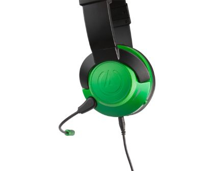 PowerA Fusion Casque avec fil Arceau Jouer : Un casque audio confortable et polyvalent pour une expérience de jeu immersive - Noir et vert