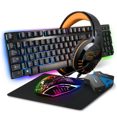 Cross Gamer Pro Keyboard Mouse Mat Headset Converter Pack para Xbox One PS4 PS3 Switch