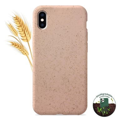 Funda de silicona biodegradable Apple iPhone X iPhone XS rosa