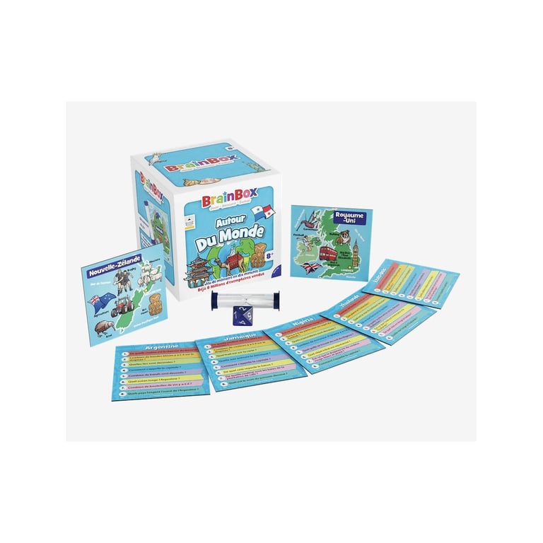 Asmodee Jeu D’ambiance Brainbox Voyage Autour Du Monde - vue 5