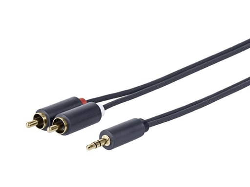 Vivolink PROMJRCA1 cavo audio 1 m 3.5mm 2 x RCA Nero (3.5MM - 2 X RCA M-M - . - Warranty: 1188M)