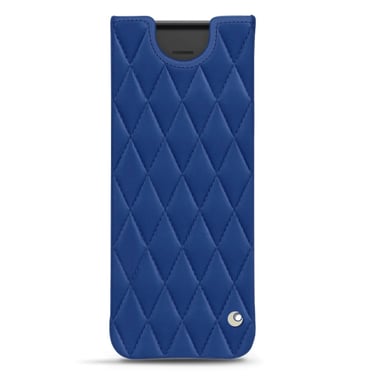 Funda de piel Samsung Galaxy Z Fold2 / Fold3 - Funda - Azul - Piel lisa cosida