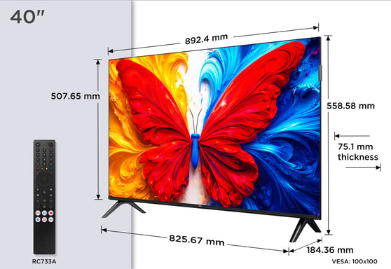 TCL S5L 40S5L TV 101,6 cm (40'') Full HD Smart TV Wifi Nero