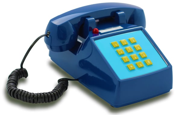 OPIS PushMeFon Cable: teléfono retro de tonos con timbre metálico