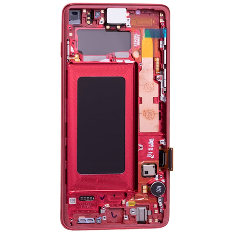 Bloc Complet pour Samsung Galaxy S10 Écran LCD Vitre Tactile Rouge - Neuf
