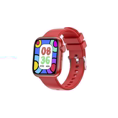 Montre Connectée Intelligente Igo Watch 3 – Assistant Vocal - Frequence Cardiaque - IP67 – Bluetooth 5.3 - Rouge