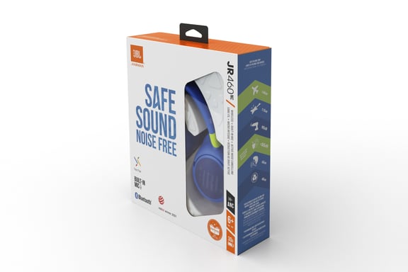 JBL JR460 NC Auriculares Inalámbrico Diadema Música USB Tipo C Bluetooth Azul