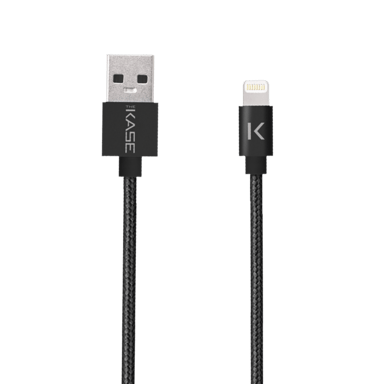 Cable de carga/sincronización Lightning® a USB (2 m), negro, con certificación MFi de Apple