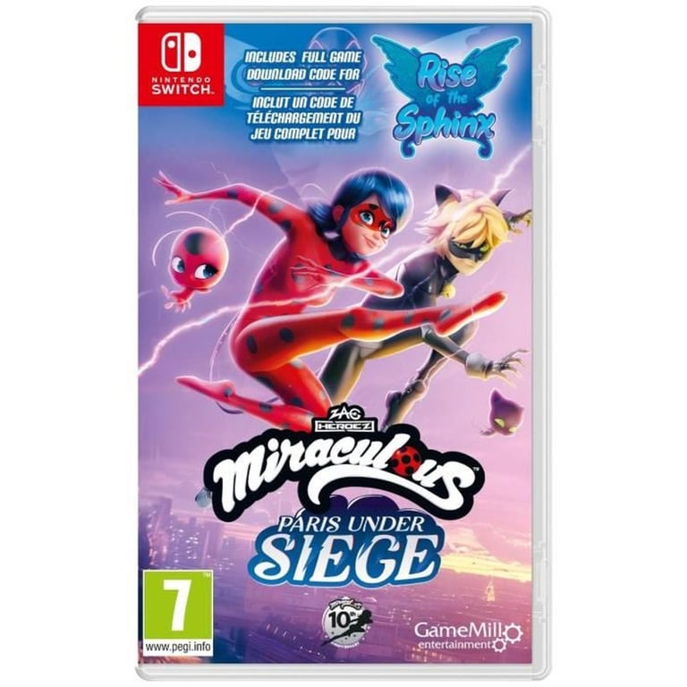 Miraculous 1&2 pack Rise of the Sphinx CIAB + Paris Under Siege Nintendo Switch Neuf