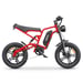 Bici elettrica Hidoes B6 per adulti 1200 W, mountain bike fuoristrada da 20'' con batteria da 48 V 15,6 Ah, sospensione completa