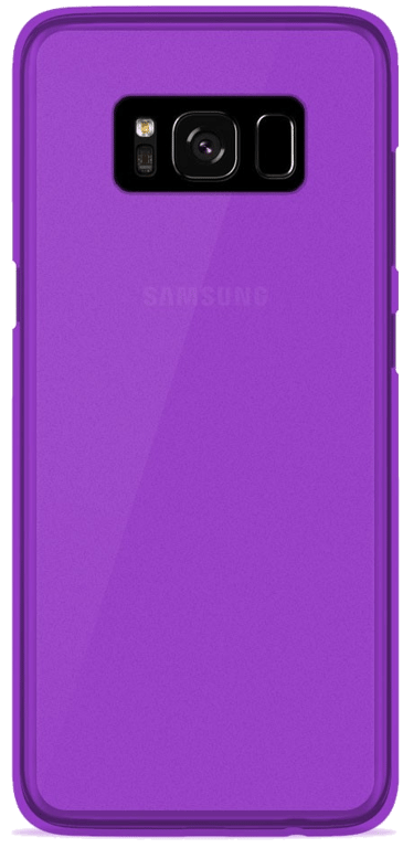 Coque silicone unie compatible Givré Violet Samsung Galaxy S8 Plus