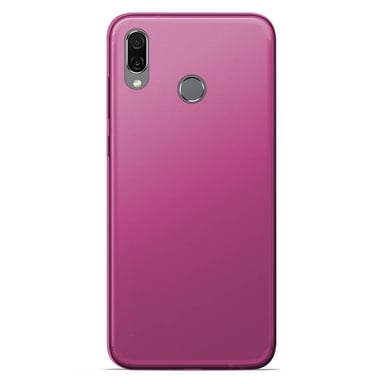 Coque silicone unie compatible Givré Rose Huawei Honor Play