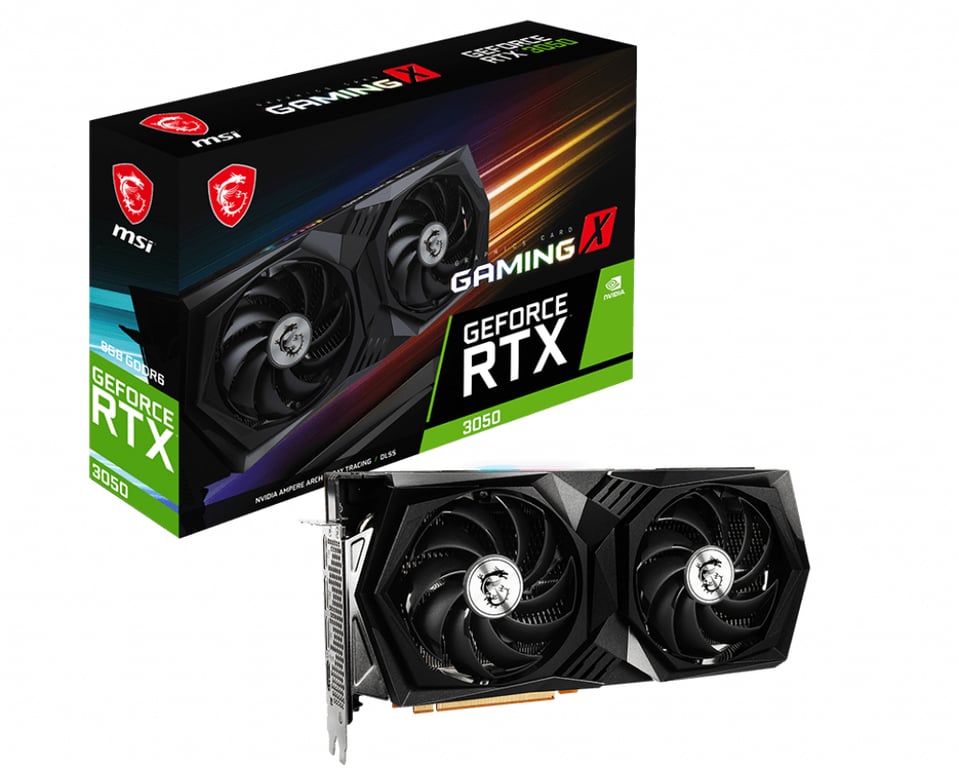 MSI GAMING GeForce RTX™ 3050 X 8G NVIDIA GeForce RTX 3050 8 Go GDDR6 Neuf - vue 10