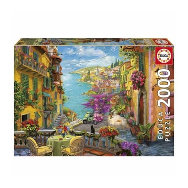 Puzzle - EDUCA - Café Espagnol - 2000 pieces - 96x68 cm - Theme Voyage et cartes - Adulte