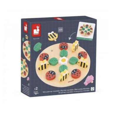 Mon Premier Mandala Janod - Jeu Éducatif en Bois pour Enfants