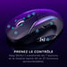 Turtle Beach Kone II Air - Souris Gaming RGB Ergonomique Sans Fil,Bbatterie 350h, Capteur Optique 26 000 DPI, 21 Entrées Personnalisables, Molette 4D Free-Spin - Noir