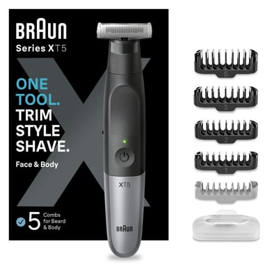 Braun - Tondeuse a Barbe Series X XT5100 -  Avec Rasoir Pour Le Corps Et Le Visage - Neuf