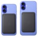 Porte cartes en tissage fin pour iPhone avec MagSafe Vert foncé