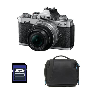 NIKON Z fc + Z 16-50 Plata + Bolsa + Tarjeta SD 8 GB