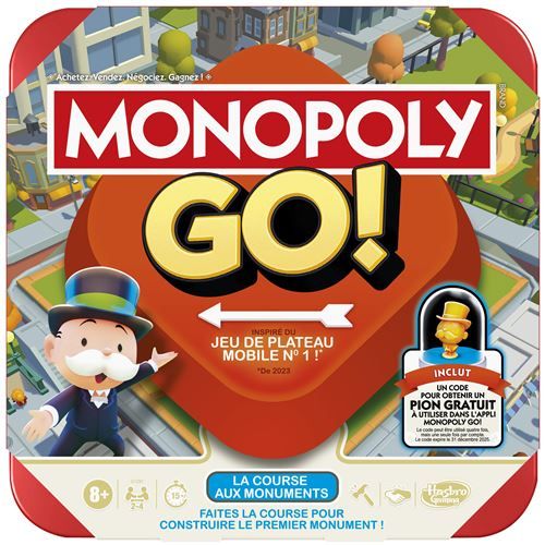 Monopoly GO! Jeu de Plateau - Version française - Neuf