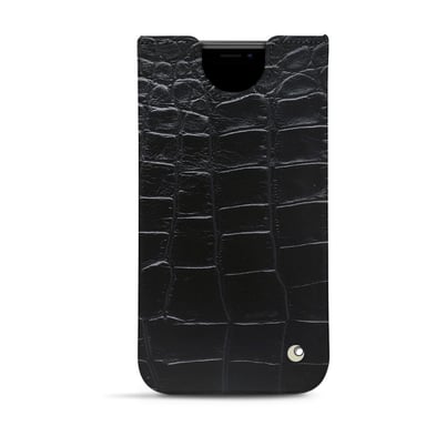 Pochette cuir Apple iPhone 11 - Pochette - Noir - Cuirs spéciaux