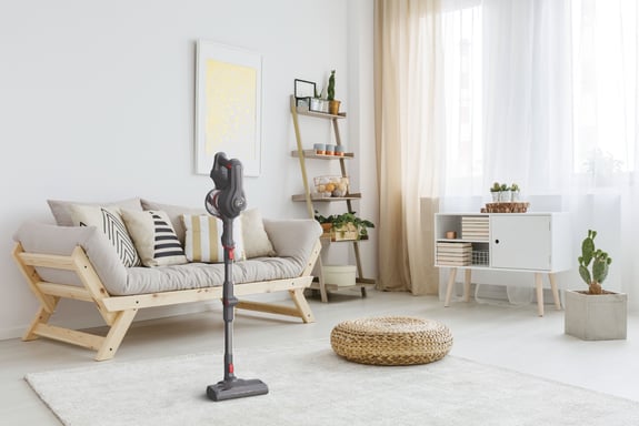 Hoover HF103PX 011 Aspiradora escoba 2 en 1 Batería Secar Sin bolsa Negro, Rojo 2 Ah