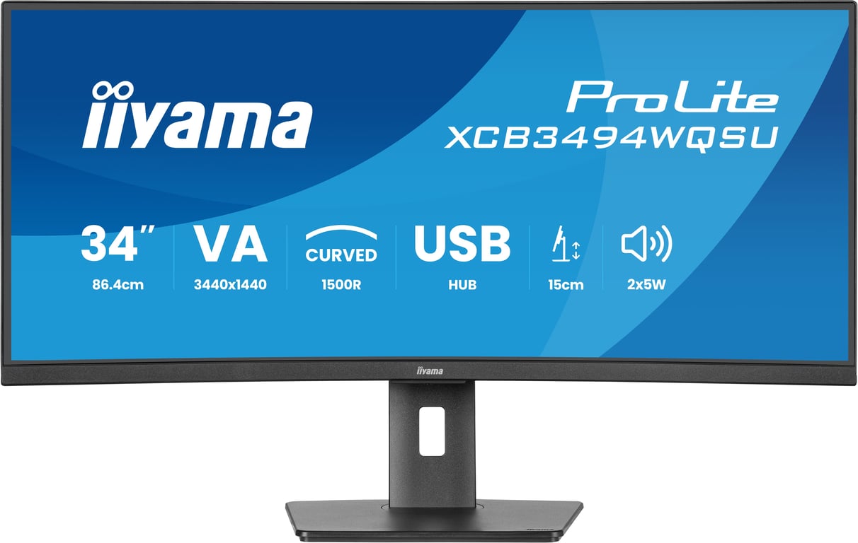iiyama 34 LED ProLite XCB3494WQSU B1 - vue 3