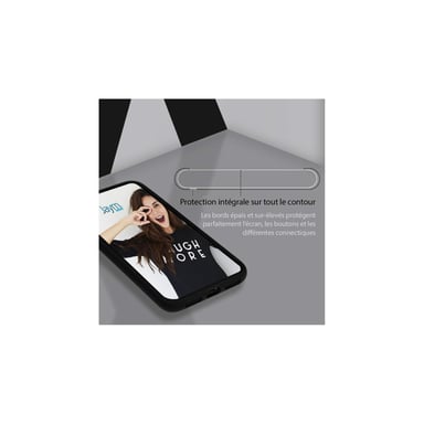 JAYM - Custodia in silicone nero premium per Apple iPhone 7 / 8 / SE 2020 - 100% silicone e microfibra - rinforzata e ultra morbida