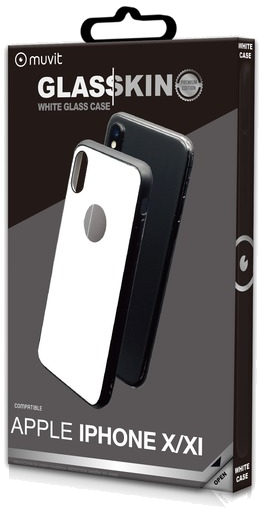 Glasskin Coque Glass Case Blanche: Apple Iphone X/Xs