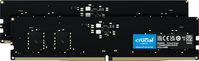 Crucial - Kit 16 GB (2 x 8 GB) - DDR5 - 4800 MHz - C40