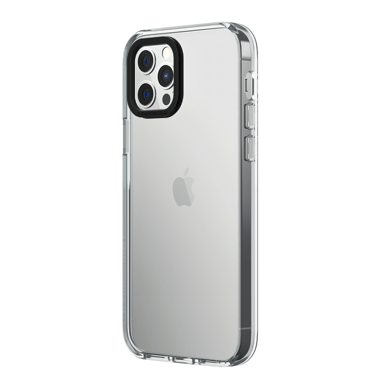 RHINOSHIELD Clear compatible avec [iPhone 15 Pro]   Résiste au jaunissement, haute transparence, coque de protection personnalisable Clear - Noir