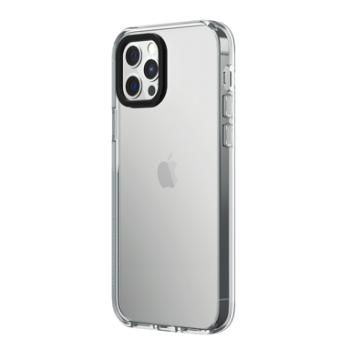 RHINOSHIELD Clear Compatible avec [iPhone 14 Pro Max]   Résiste au jaunissement, Haute Transparence, Coque de Protection Personnalisable Clear - Contour objectifs Photo Noir