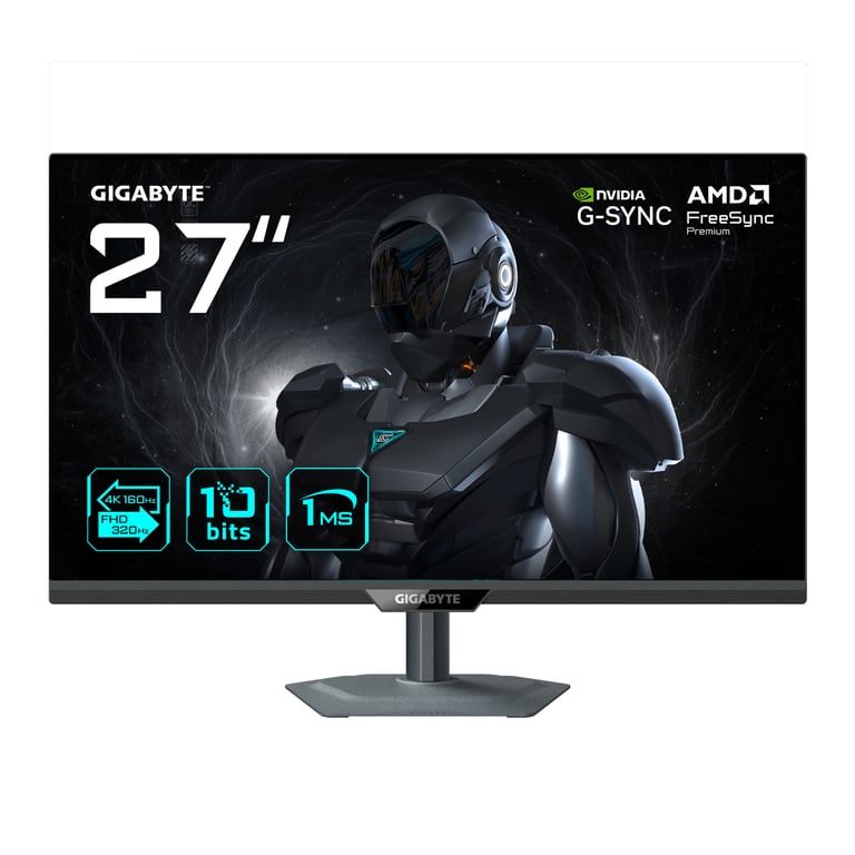 GIGABYTE G27UP MONITEUR DE JEU 27” 4K UHD MODE DOUBLE 4K 160HZ OU FHD 320HZ 3840 X 2160 1MS 400 CDM² FREESYNC PREMIUM