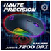 Souris Gaming Otaku M02 7200DPI Rétroéclairage LED RGB - Capteur Optique de 1200 à 7200 DPI - 6 Boutons - Confortable et Légère - Compatible PC/PS4/PS5