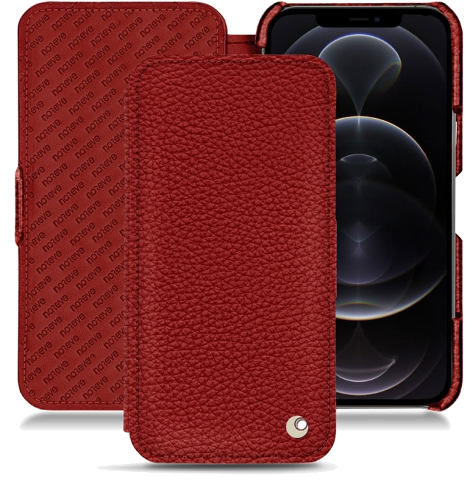Housse cuir Apple iPhone 12 Pro Max - Rabat horizontalRouge