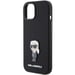 Custodia Karl Lagerfeld per iPhone 15 6.1'' nero Silicone Ikonik Metal Pin