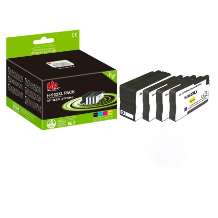 Pack 4 cartouches UPrint compatible avec HP 963XL Neuf