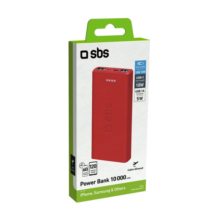 SBS TTBB10000FASTR banque d'alimentation électrique Lithium Polymère LiPo 10000 mAh Neuf - vue 6