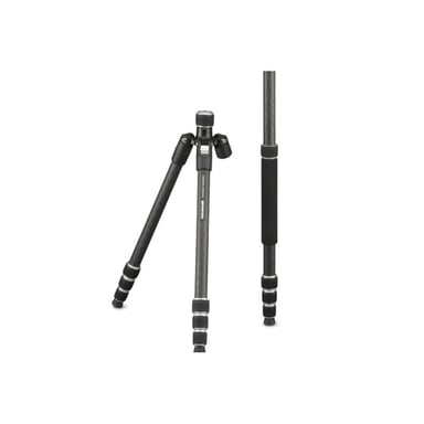 Treppiede Foto e Video Cullmann NANDO 560MC RB8.5 Nero-Argento, Carbonio - Leggero, Compatto, Altezza 162cm, Supporta 4kg