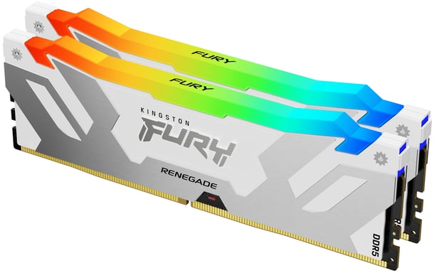 Kingston Technology FURY 48GB 8000MT/s DDR5 CL38 DIMM (Kit de 2) Renegade RGB Blanco