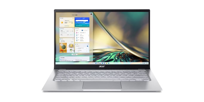 Acer Swift 3 SF314-512-57S4 Intel® Core™ i5 i5-1240P Portátil 35,6 cm (14'') Full HD 16 GB LPDDR4x-SDRAM 512 GB SSD Wi-Fi 6 (802.11ax) Windows 11 Home Plata
