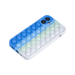 Custodia Popping Bubble per Apple iPhone 12 mini, blu verde