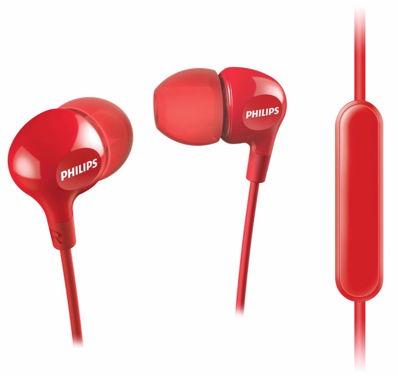 Écouteurs Intra-Auriculaires Philips SHE3555RD/00 – Filaire, Résistant à la Transpiration - vue 2