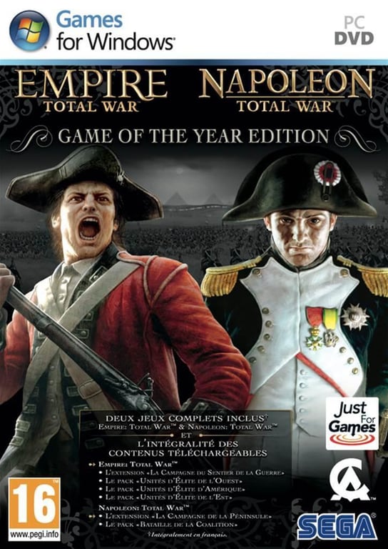 Jeu de stratégiewargame Sega Total War : Empire + Total War : Napoleon Edition GOTY PC Français - vue 2