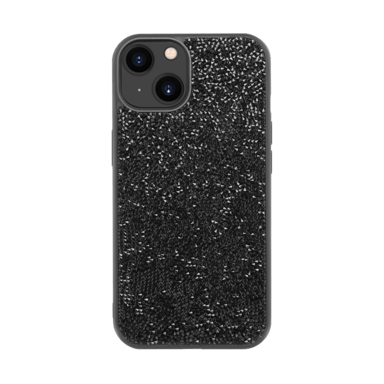 Coque Bling Strass pour Apple iPhone 13, Minuit Noir