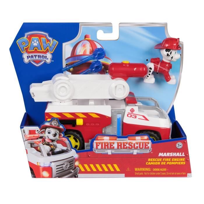 Figurine et véhicule Paw Patrol Pat’Patrouille Fire Rescue Marcus - vue 2